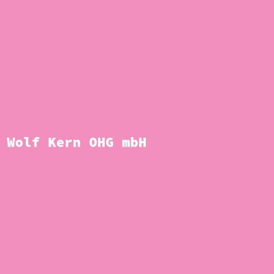 Hersteller: Wolf Kern OHG mbH