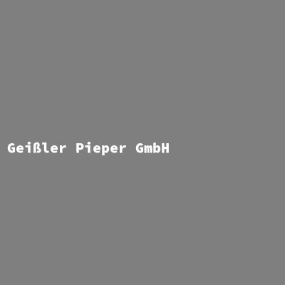 Hersteller: Geißler Pieper GmbH