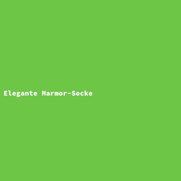 Elegante Marmor-Socke