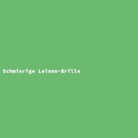 Schmierige Leinen-Brille