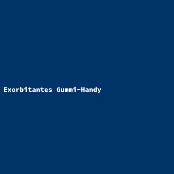 Exorbitantes Gummi-Handy