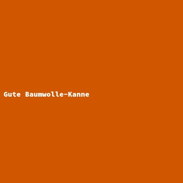 Gute Baumwolle-Kanne