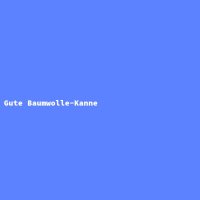 Gute Baumwolle-Kanne