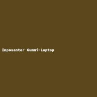 Imposanter Gummi-Laptop