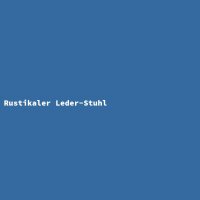 Rustikaler Leder-Stuhl
