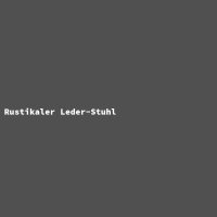 Rustikaler Leder-Stuhl