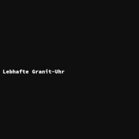 Lebhafte Granit-Uhr